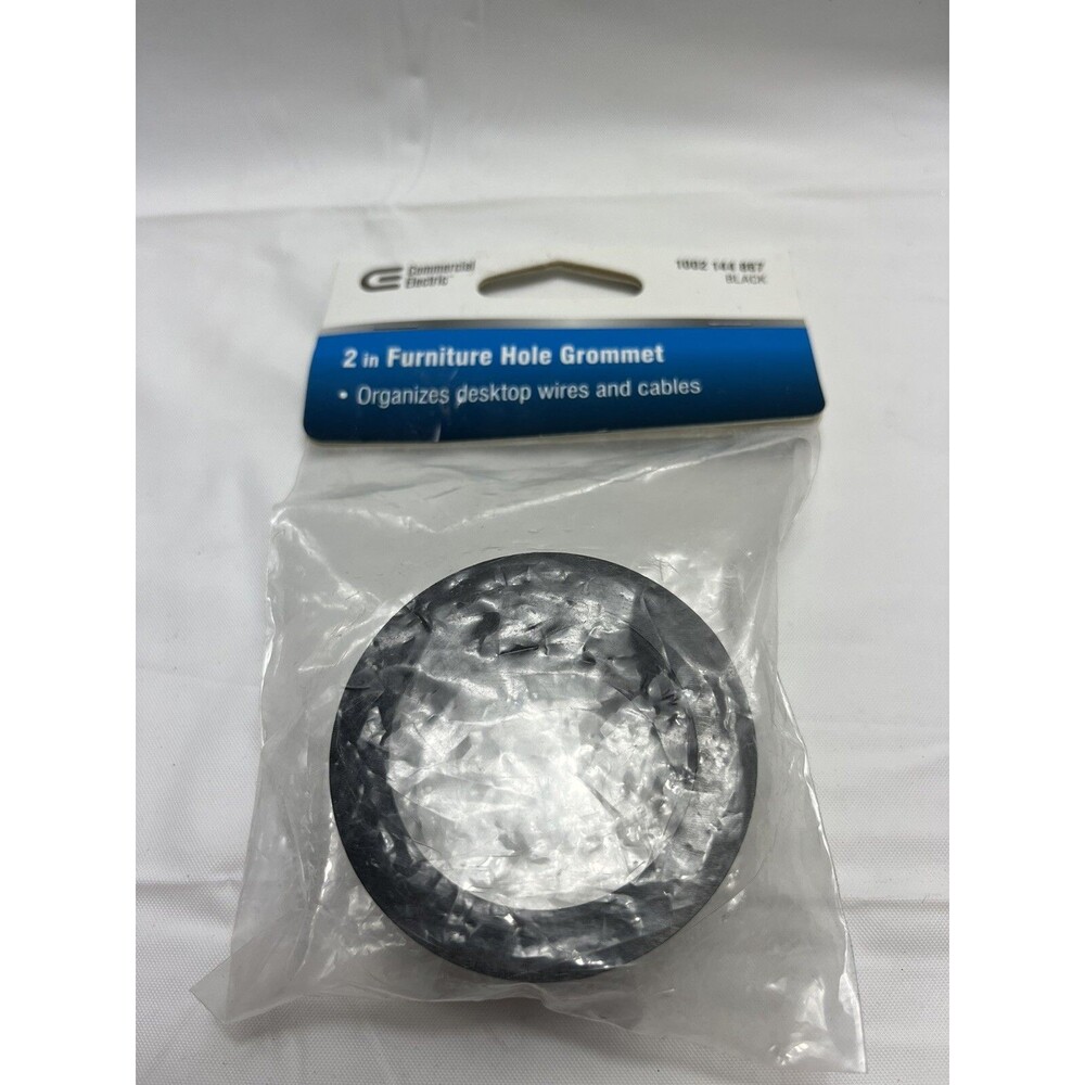 Commercial Electric 2 in. Furniture Hole Grommet, Black